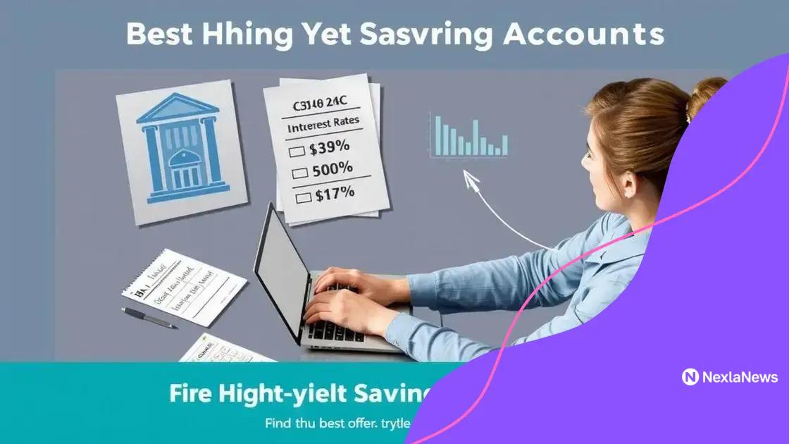 How to find the best high-yield savings accounts