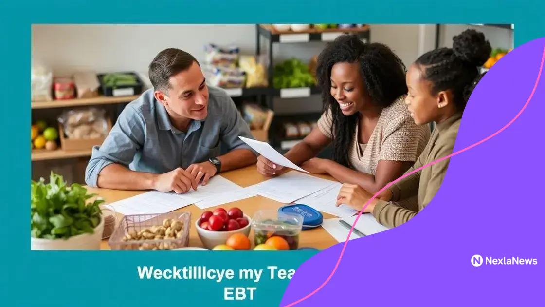 Eligibility requirements for EBT benefits