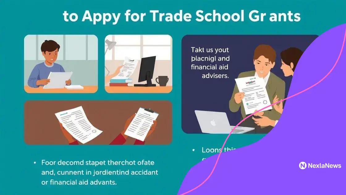 How to apply for trade school grants