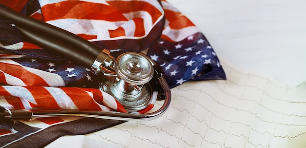 A gavel hitting a sound block with a US flag in the background, symbolizing legal decisions and labor laws.