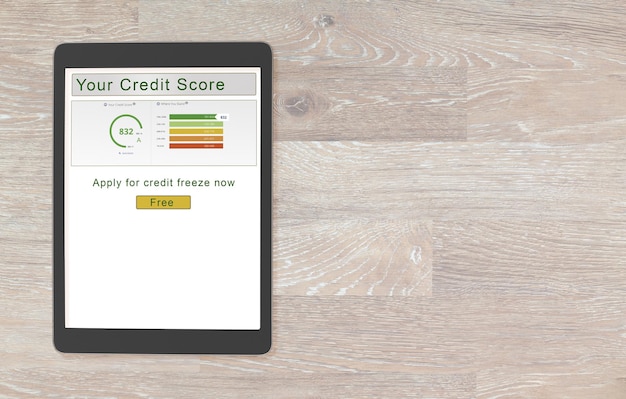 A close-up shot of a credit score report highlighting a high score and positive credit history.
