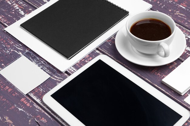 A collage of different free coffee sample websites displayed on various devices (laptop, tablet, smartphone). Each device shows a different website interface with coffee-related images and offers. The background is a clean, modern workspace.