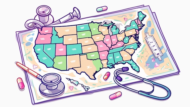 A map of the United States highlighting states that have expanded Medicaid and those that have not, providing a visual representation of the current state of expansion across the country.