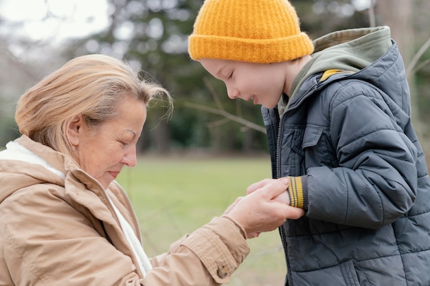 A child receiving a Social Security benefit check, underscoring the financial support provided to dependents of retired, deceased, or disabled workers.