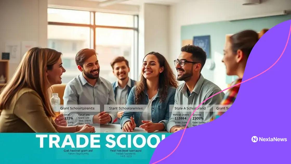 Types of available trade school grants
