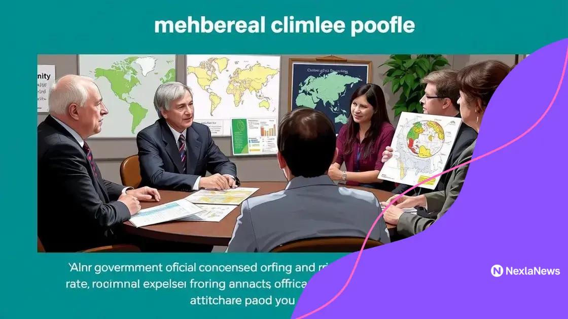 Role of governments in shaping climate policy