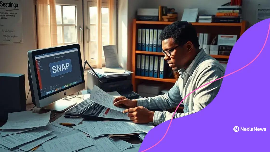 Tips for applying for Snapbenefit