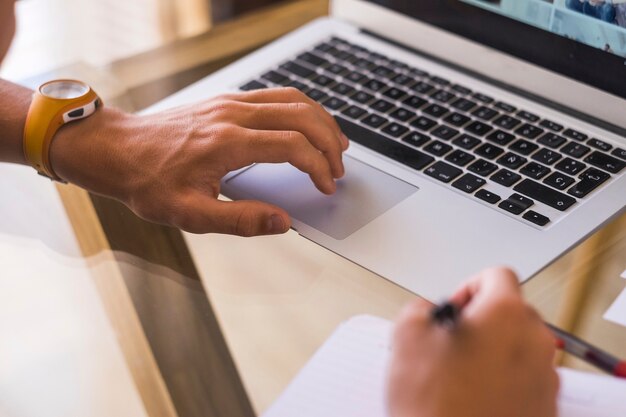 A close-up shot of a person filling out an online form on a laptop, with fields highlighted that request information about the pet's age, breed, and dietary needs, emphasizing the importance of providing specific details when requesting samples.